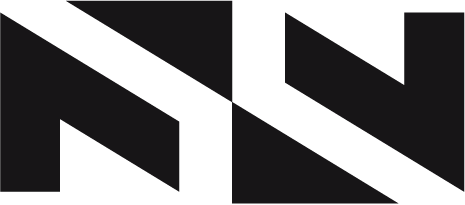 Black logo of nota & nomen agency
